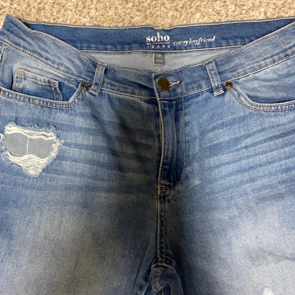 Brand- Soho jean with holes, Size- 12, Color- Blue